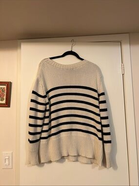 Zara Oversized Nautical Knit Sweater